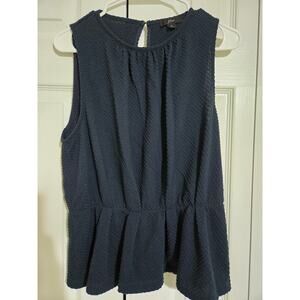 J. Crew medium women's navy blue elastic waist top